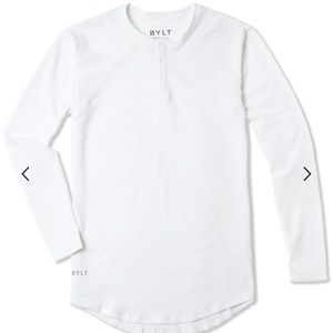 Men’s white BYLT Henley